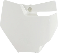 Load image into Gallery viewer, UFO Front Number Plate - 2020 White - Main Product View