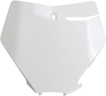 Load image into Gallery viewer, UFO Front Number Plate - 2020 White - Main Product View