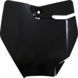 Load image into Gallery viewer, UFO Front Number Plate - Black - Main Product View