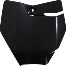 Load image into Gallery viewer, UFO Front Number Plate - Black - Main Product View