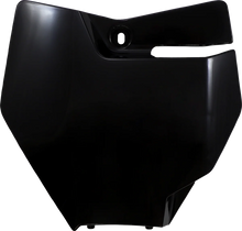 Load image into Gallery viewer, UFO Front Number Plate - Black - Main Product View