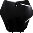 Load image into Gallery viewer, UFO Front Number Plate - Black - Main Product View