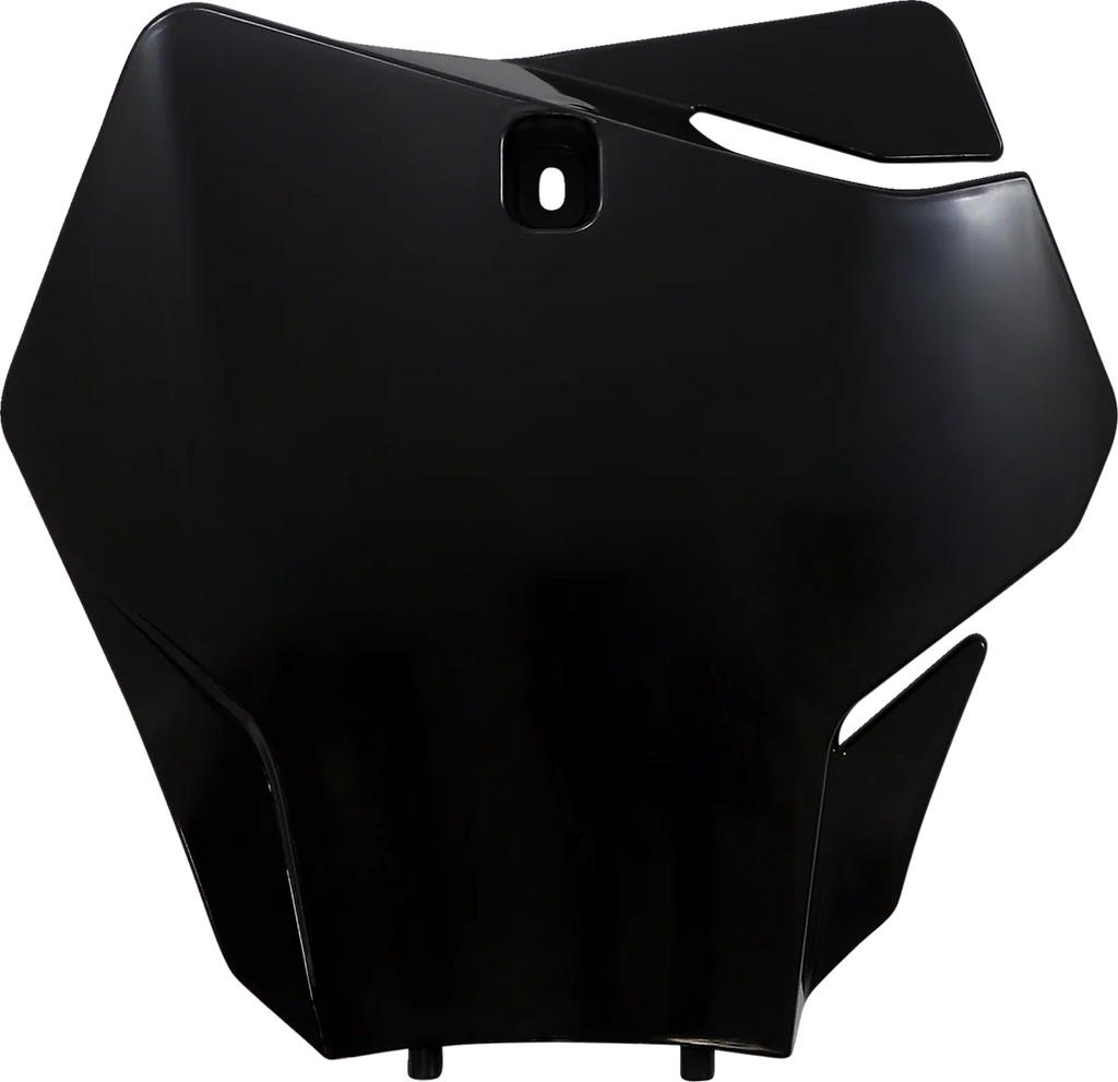 UFO Front Number Plate - Black - Main Product View