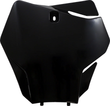 Load image into Gallery viewer, UFO Front Number Plate - Black - Main Product View