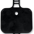 Load image into Gallery viewer, UFO Front Number Plate - Black - Main Product View