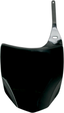Load image into Gallery viewer, UFO Front Number Plate - Black - Main Product View