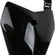 Load image into Gallery viewer, UFO Front Number Plate - Black - Main Product View