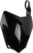 Load image into Gallery viewer, UFO Front Number Plate - Black - Main Product View