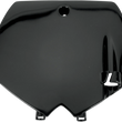 Load image into Gallery viewer, UFO Front Number Plate - Black - Main Product View