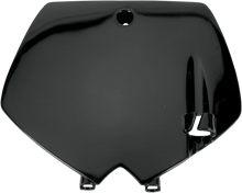 Load image into Gallery viewer, UFO Front Number Plate - Black - Main Product View