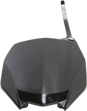 Load image into Gallery viewer, UFO Front Number Plate - Black - Main Product View