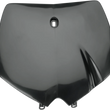 Load image into Gallery viewer, UFO Front Number Plate - Black - Main Product View
