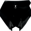Load image into Gallery viewer, UFO Front Number Plate - Black - Main Product View
