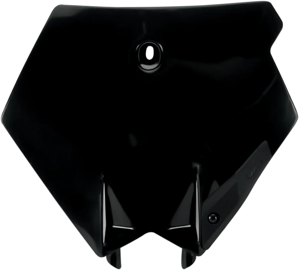 UFO Front Number Plate - Black - Main Product View