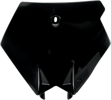 Load image into Gallery viewer, UFO Front Number Plate - Black - Main Product View