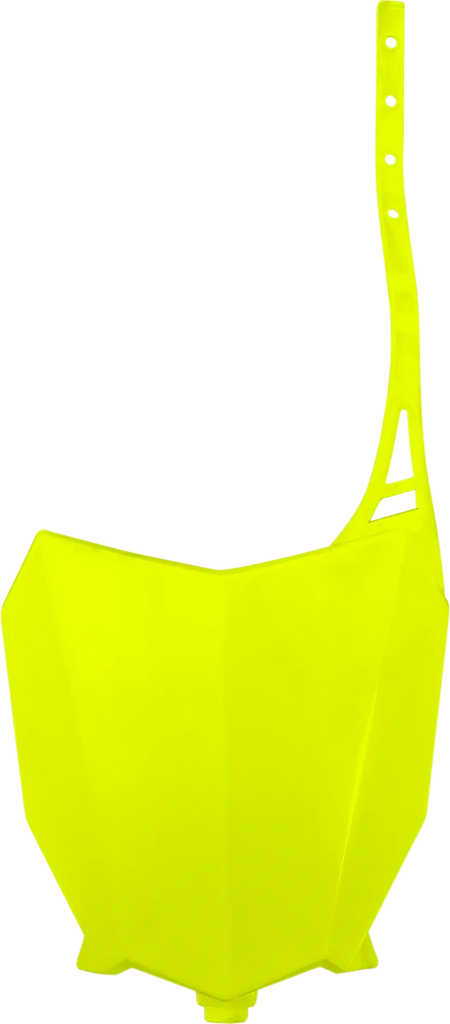 UFO Front Number Plate - Florescent Yellow - Main Product View
