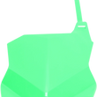 Load image into Gallery viewer, UFO Front Number Plate - Fluorescent Green - Main Product View