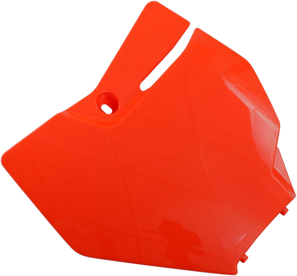 UFO Front Number Plate - Fluorescent Orange - Main Product View