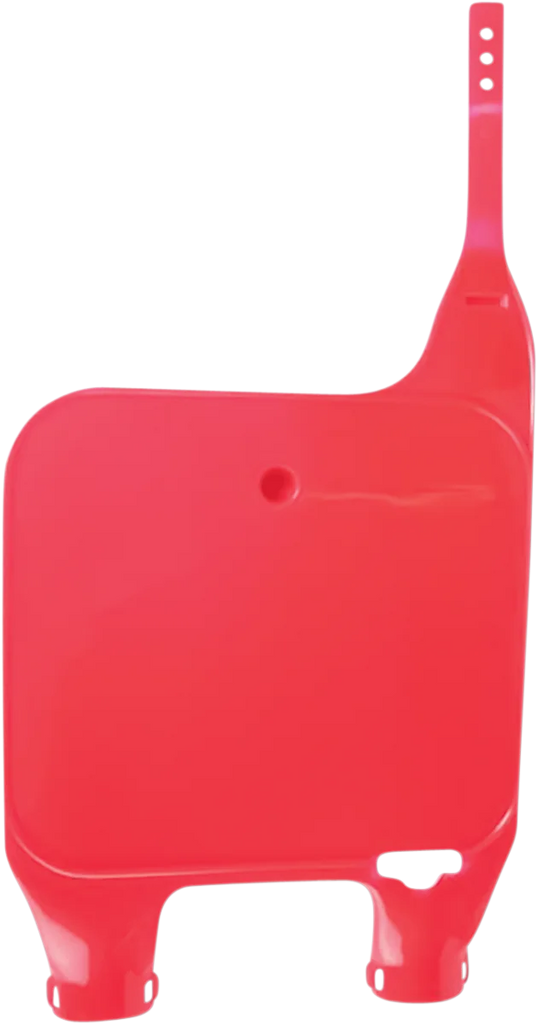 UFO Front Number Plate- Fluorescent Red - Main Product View