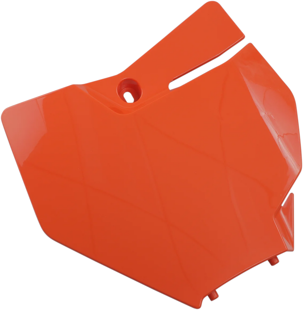 UFO Front Number Plate - KTM Orange - Main Product View