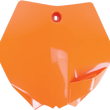 Load image into Gallery viewer, UFO Front Number Plate - Orange - Main Product View
