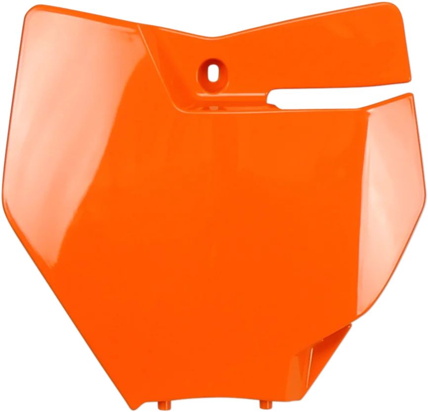 UFO Front Number Plate - Orange - Main Product View