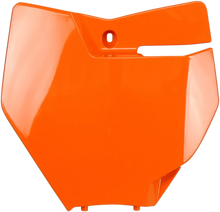 Load image into Gallery viewer, UFO Front Number Plate - Orange - Main Product View