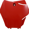 Load image into Gallery viewer, UFO Front Number Plate - Red - Main Product View