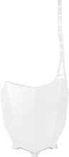Load image into Gallery viewer, UFO Front Number Plate - White - Main Product View