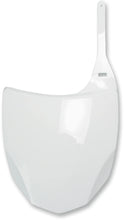 Load image into Gallery viewer, UFO Front Number Plate - White - Main Product View