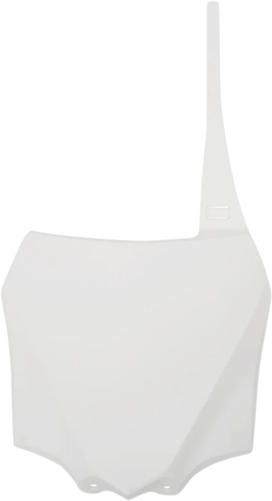 UFO Front Number Plate - White - Main Product View