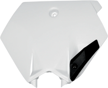 Load image into Gallery viewer, UFO Front Number Plate - White - Main Product View
