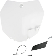 Load image into Gallery viewer, UFO Front Number Plate - White - Main Product View