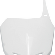 Load image into Gallery viewer, UFO Front Number Plate - White - Main Product View