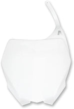 Load image into Gallery viewer, UFO Front Number Plate - White - Main Product View