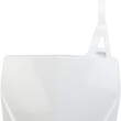 Load image into Gallery viewer, UFO Front Number Plate - White - Main Product View