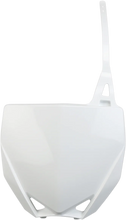 Load image into Gallery viewer, UFO Front Number Plate - White - Main Product View