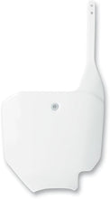 Load image into Gallery viewer, UFO Front Number Plate - White - Main Product View