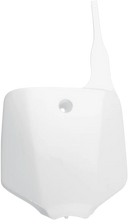 Load image into Gallery viewer, UFO Front Number Plate - White - Main Product View