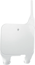 Load image into Gallery viewer, UFO Front Number Plate - White - Main Product View