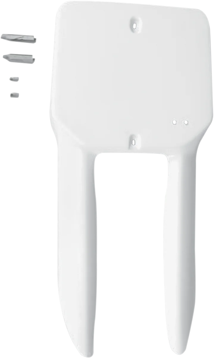 UFO Front Number Plate - White - Side View
