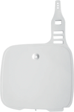 Load image into Gallery viewer, UFO Front Number Plate - White - Main Product View
