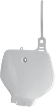 Load image into Gallery viewer, UFO Front Number Plate - White - Main Product View