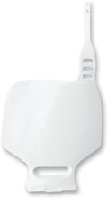 Load image into Gallery viewer, UFO Front Number Plate - White - Main Product View
