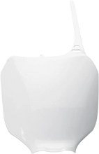Load image into Gallery viewer, UFO Front Number Plate - White - Main Product View
