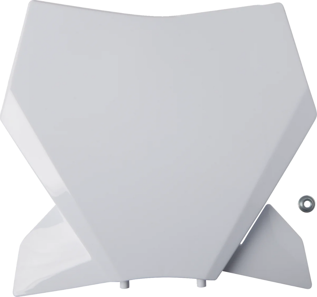 UFO Front Number Plate - White - KTM - Main Product View