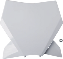 Load image into Gallery viewer, UFO Front Number Plate - White - KTM - Main Product View