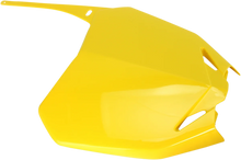 Load image into Gallery viewer, UFO Front Number Plate - Yellow - Main Product View