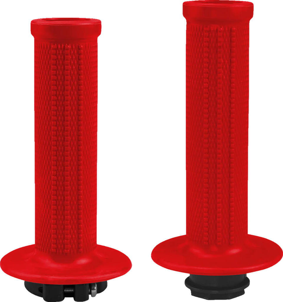 UFO Grips - Lock-On - Red - Side View