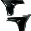 Load image into Gallery viewer, UFO Lower Radiator Shrouds - Black - Main Product View